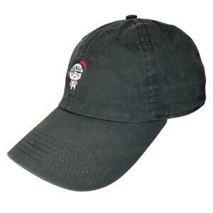Newhattan Baseball Cap Hat Adjustable Strapback Black Denim